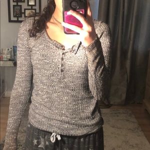 Gray button long sleeve from forever 21